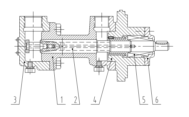 3G三螺杆泵结构图 3G三螺杆泵结构图